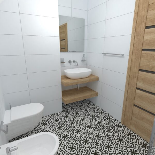 Visualization of bathroom and toilet 3B