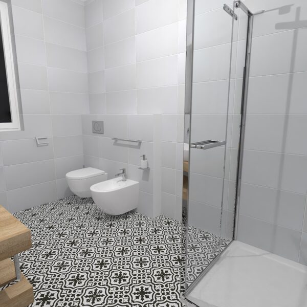 Visualization of bathroom and toilet 2B