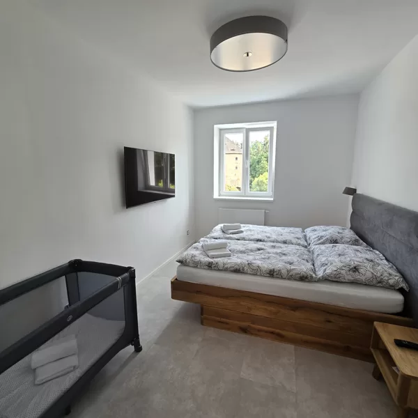 Doppelappartement mit der Möglichkeit eines Zustellbettes